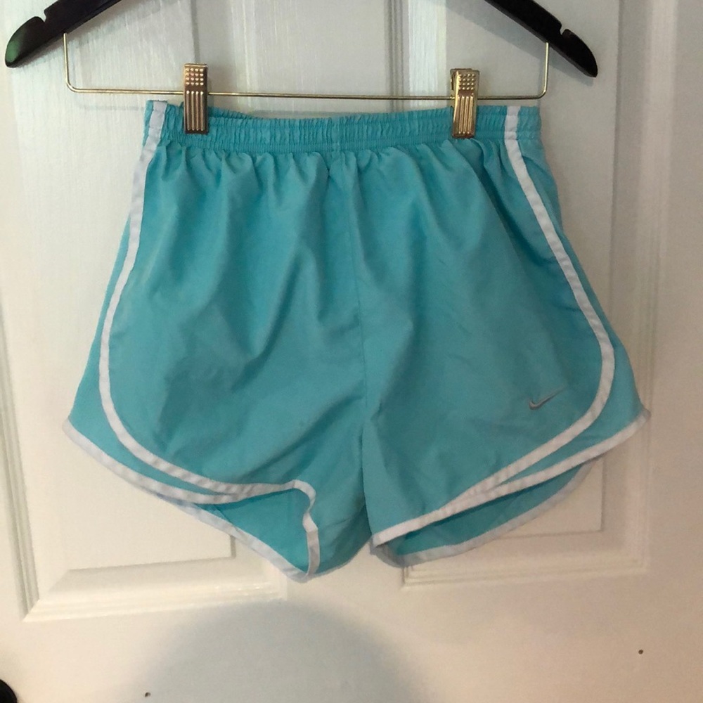 Mint nike running shorts